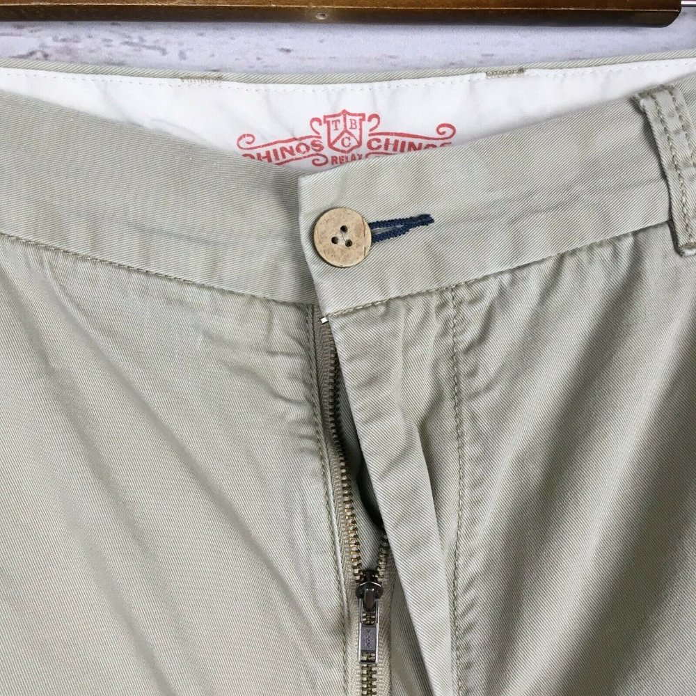 Tommy Bahama Mens Shorts sz‎ 36 Flat Front Chino Tan Cotton Twill Florida Casual - Picture 10 of 12